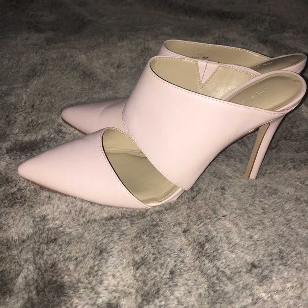 H by Halston slip on pumps